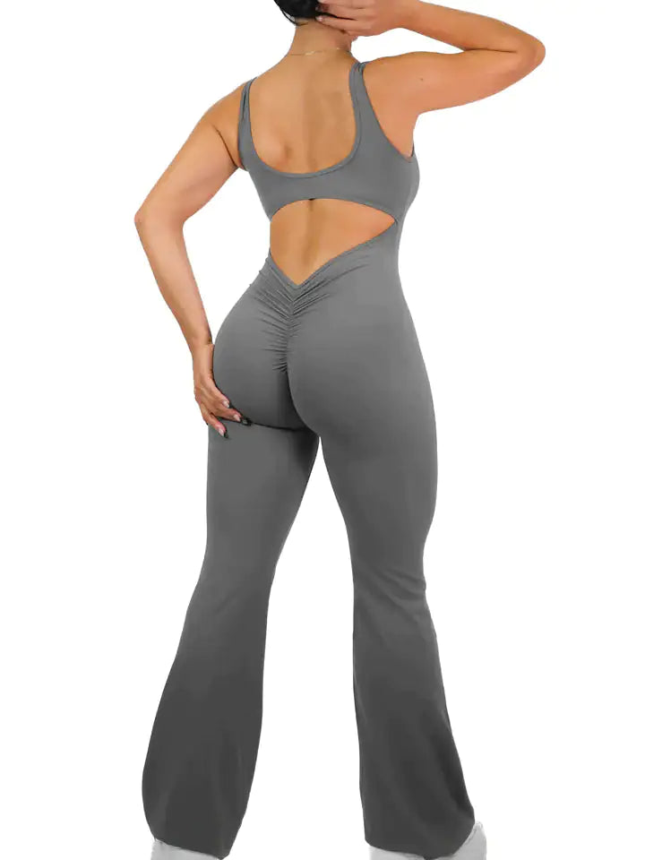 HKK "Look at those Cheeks" Flare Scrunch Jumpsuit