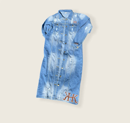 Long “HKK” Denim jacket